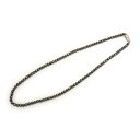 ネックレス ヘマタイト(磁気なし) カット4mm 磁石タイプクラスプ(留め具) 天然石 パワーストー ...
