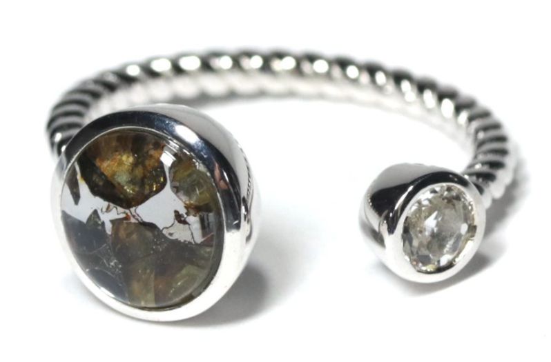 リング パラサイト セイムチャン隕石 丸型 (トパーズ付) 14号 指輪 パワーストーン / インペリアルオーラ おしゃれ かわいい オシャレ 可愛い プレゼン...