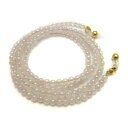 天然石 ローズオーラ 4mm 丸玉 メガネチェーン 置き忘れ防止 めがねホルダー メガネストラップ 眼鏡コード 父の日 母の日 敬老の日ギフト / インペリアル...