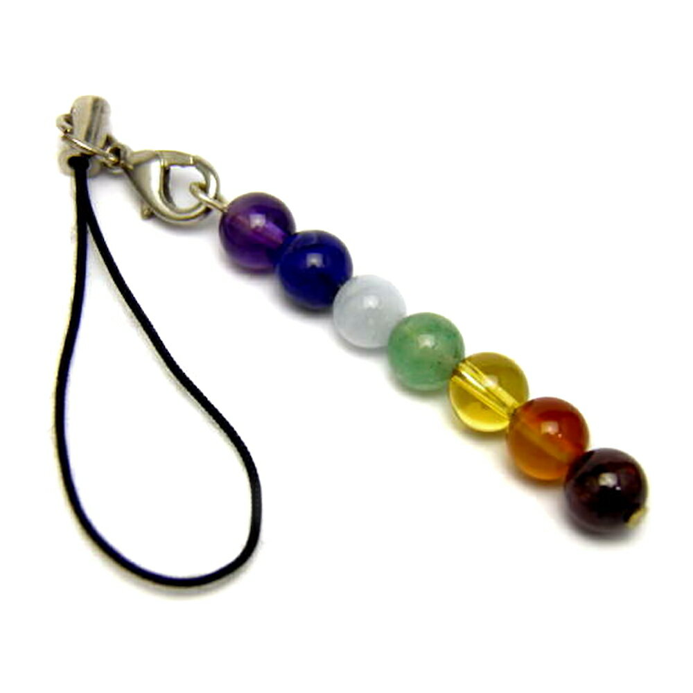 【ストラップ】 ストレートタイプ チャクラ 携帯ストラップ 天然石 パワーストーン プチギフト 転勤 退職 お礼 母の日 ギフト / インペリアルオーラ おしゃ...