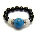 【リング/指輪】 誕生石ビーズ 12月「ターコイズ」 風水 天然石 パワーストーン プチギフト 転勤 退職 お礼 母の日 敬老の日 クリスマス ギフト / イン...