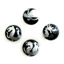 四神獣 彫オニキス16mm(銀彫り) 【彫刻 一粒売りビーズ】 風水 パワーストーン / インペリアルオーラ おしゃれ かわいい オシャレ 可愛い プレゼント ギフト 贈り物