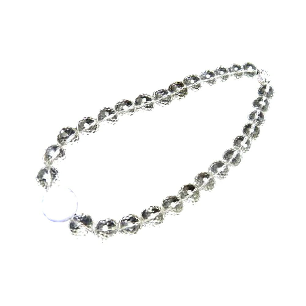 ブルーレース 20mm ワンポイント 水晶128面カットネックレス 14mm玉 天然石 パワーストーン プチギフト 転勤 退職 お礼 母の日 敬老の日 ギフト ...