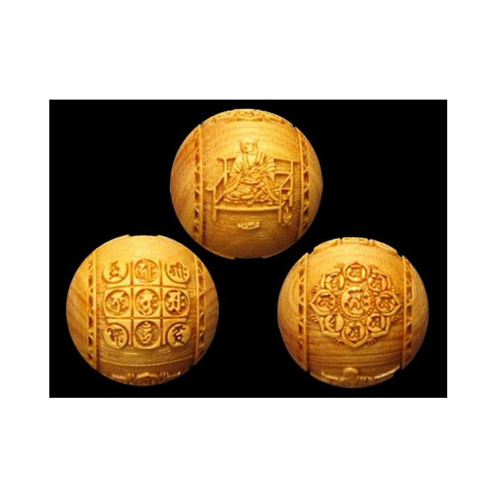 浮彫 親玉 両界曼荼羅 (ボサ付) NO.002 【胎蔵界曼荼羅・金剛界曼荼羅・弘法大師 空海】柘植 約15mm / 天然石、パワーストーンの専門店インペリアルオーラ おしゃれ かわいい オシャレ 可愛い プレゼント ギフト 贈り物