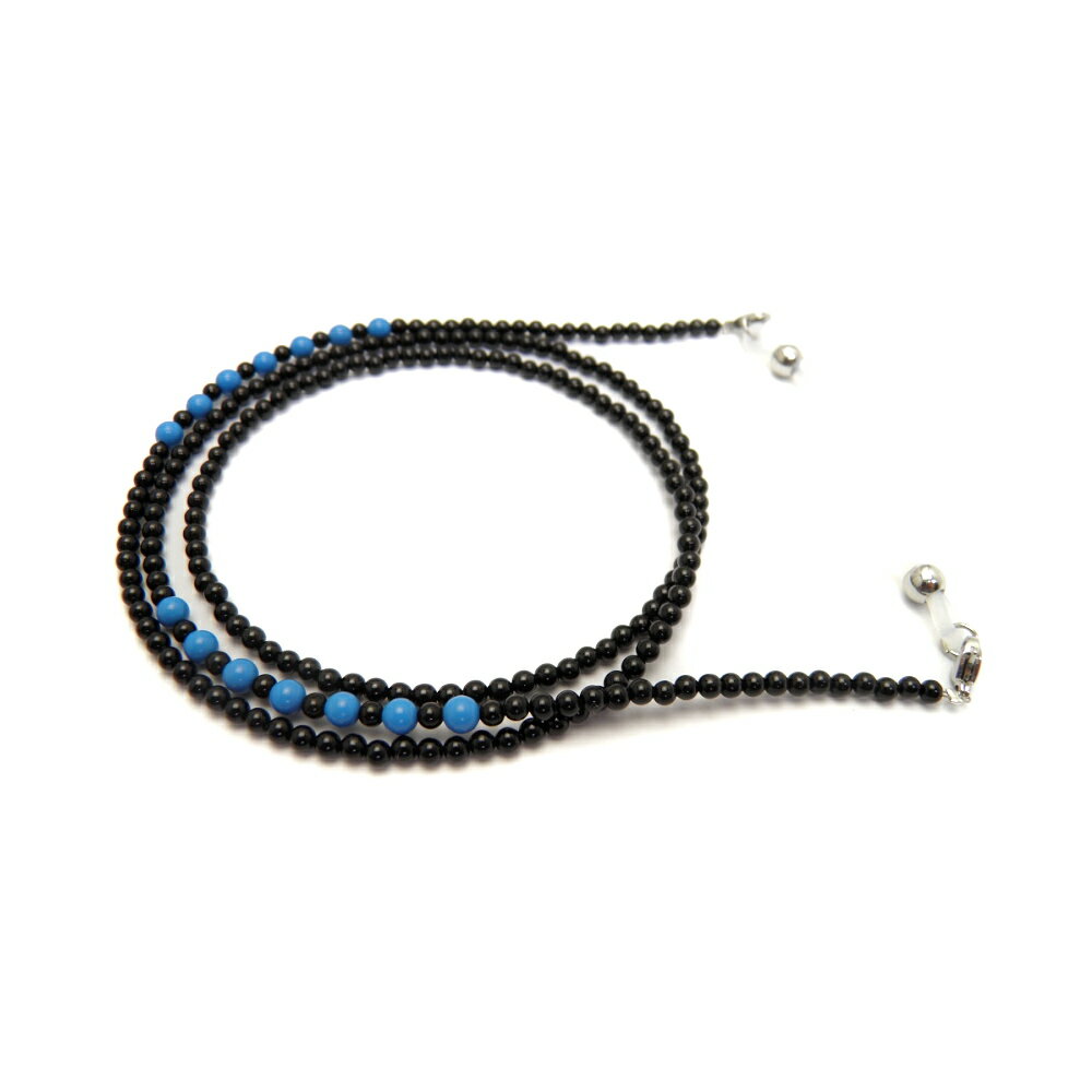 天然石 メガネチェーン オニキス 3mm玉 ターコイズ 4mm メガネチェーン 眼鏡チェーン グラスコード パワーストーン プチギフト 転勤 退職 お礼 母の日...