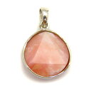 シルバーヘキサゴンペンダントトップ 15mm ピンクオパール 天然石 パワーストーン プチギフト 転勤 退職 お礼 母の日 敬老の日 ギフト / インペリアルオ...