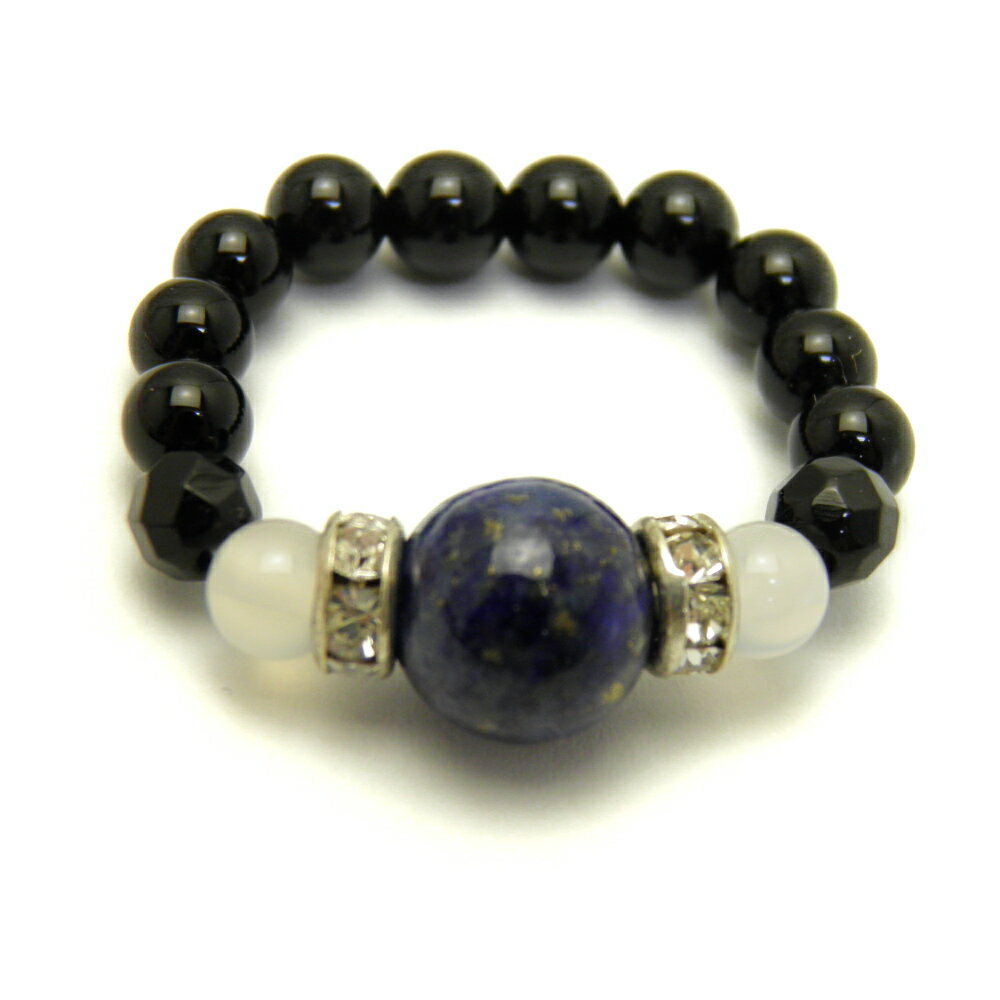 【リング/指輪】誕生石ビーズ 9月「ラピスラズリ」 風水 天然石 パワーストーン プチギフト 転勤 退職 お礼 母の日 敬老の日 クリスマス ギフト / インペ...