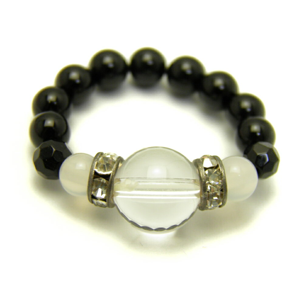 【リング/指輪】 誕生石ビーズ 4月「水晶」 風水 天然石 パワーストーン プチギフト 転勤 退職 お礼 母の日 敬老の日 クリスマス ギフト / インペリアル...