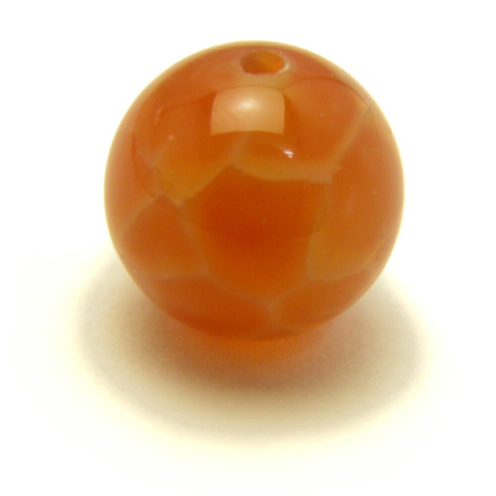 【丸ビーズ】ファイヤーアゲート(中国産) 10mm 一粒売り 風水 パワーストーン / インペリアルオーラ おしゃれ かわいい オシャレ 可愛い プレゼント ギ...