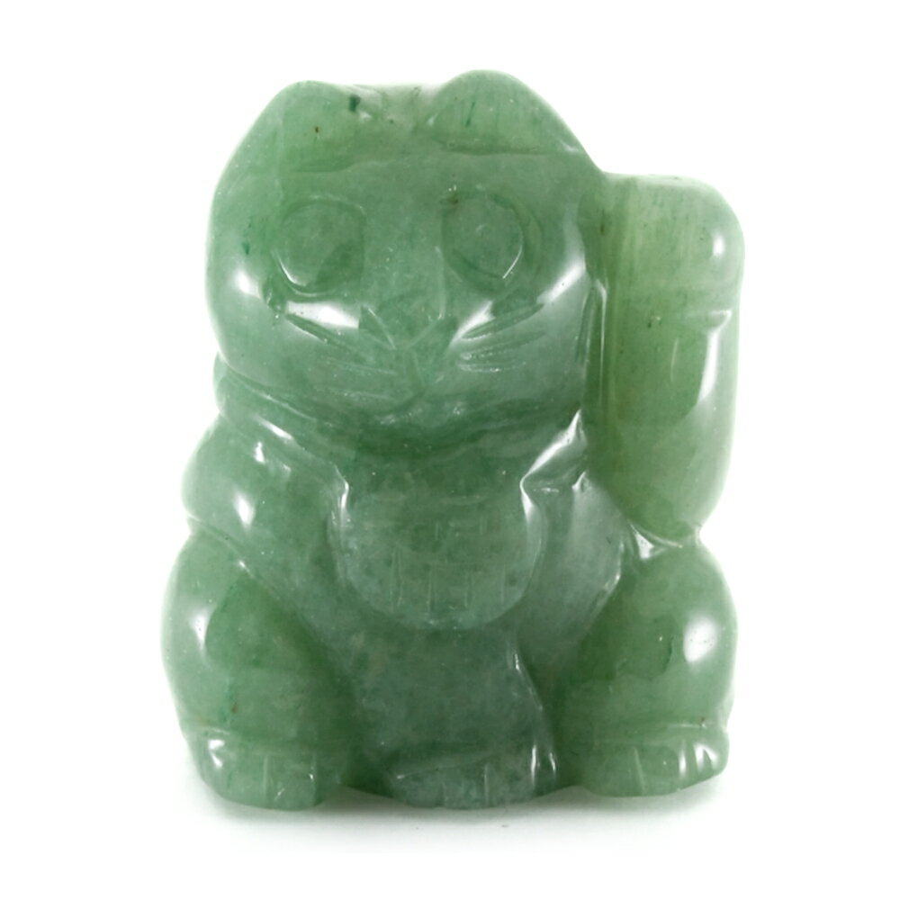 誕生石 5月 アベンチュリン 招き猫 左手招き (福運) 天然石 パワーストーン プチギフト 転勤 退職 お礼 母の日 敬老の日 ギフト / インペリアルオーラ...