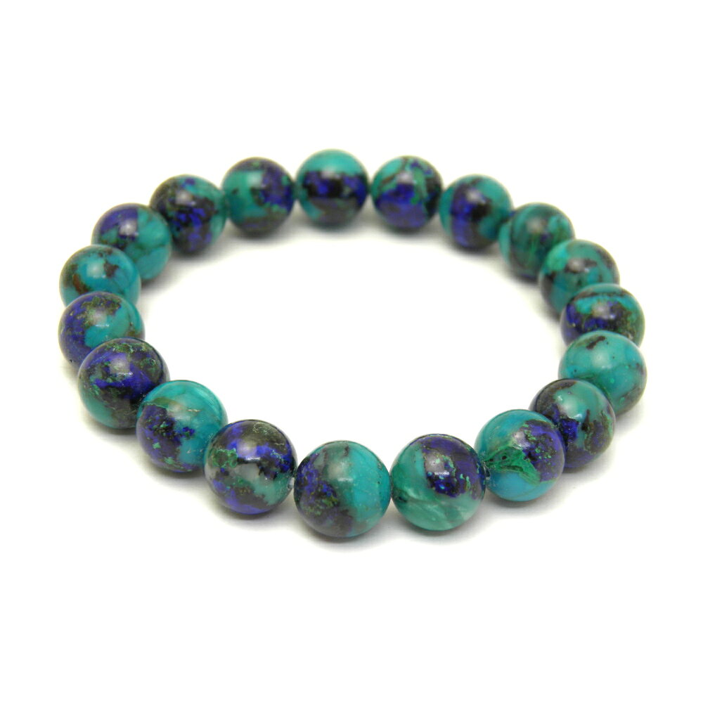 クリソコラインラピスラズリ10mm 16.5cm ブレスレット アメリカ・アリゾナ州産 天然石 パワーストーン / インペリアルオーラ おしゃれ かわいい オシ...