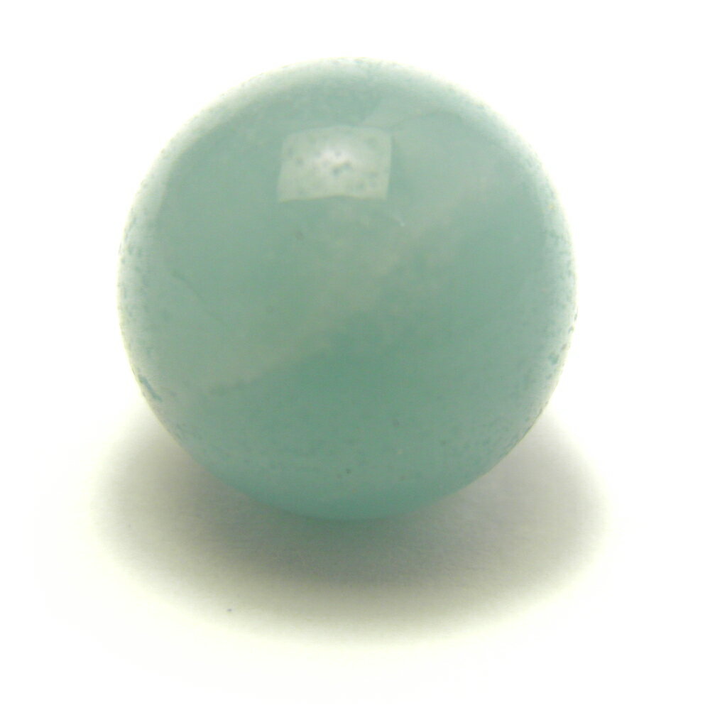アマゾナイト(アメリカ産)/天河石(Amazonite)/聖なる愛情/お守り 丸玉 10mm アメリカ産 【穴なし一粒売りビーズ】 風水 パワーストーン / イ...