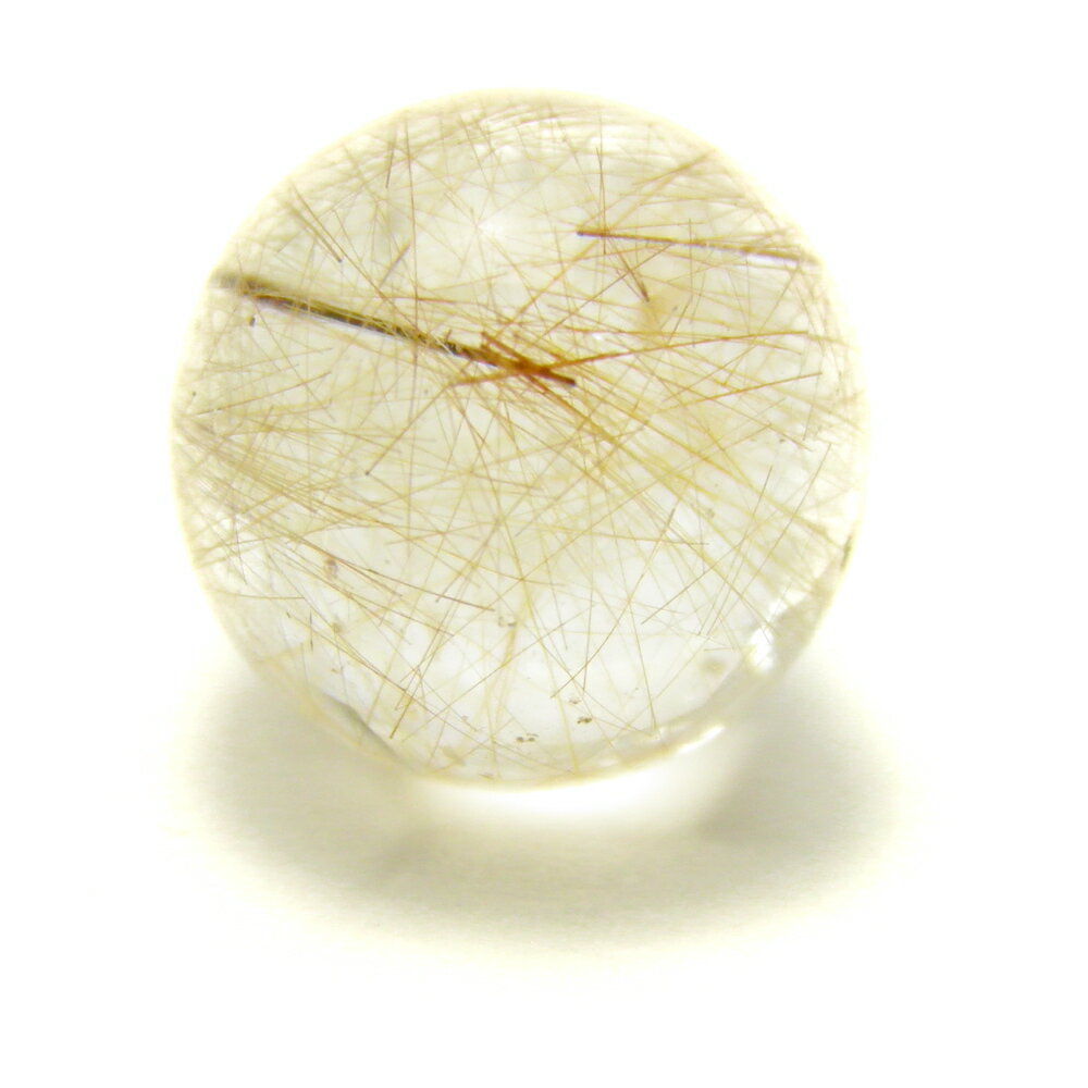 ルチルクォーツ 8mm 丸玉 【穴なし一粒売りビーズ】 天然石 パワーストーン / インペリアルオーラ おしゃれ かわいい オシャレ 可愛い プレゼント ギフト...