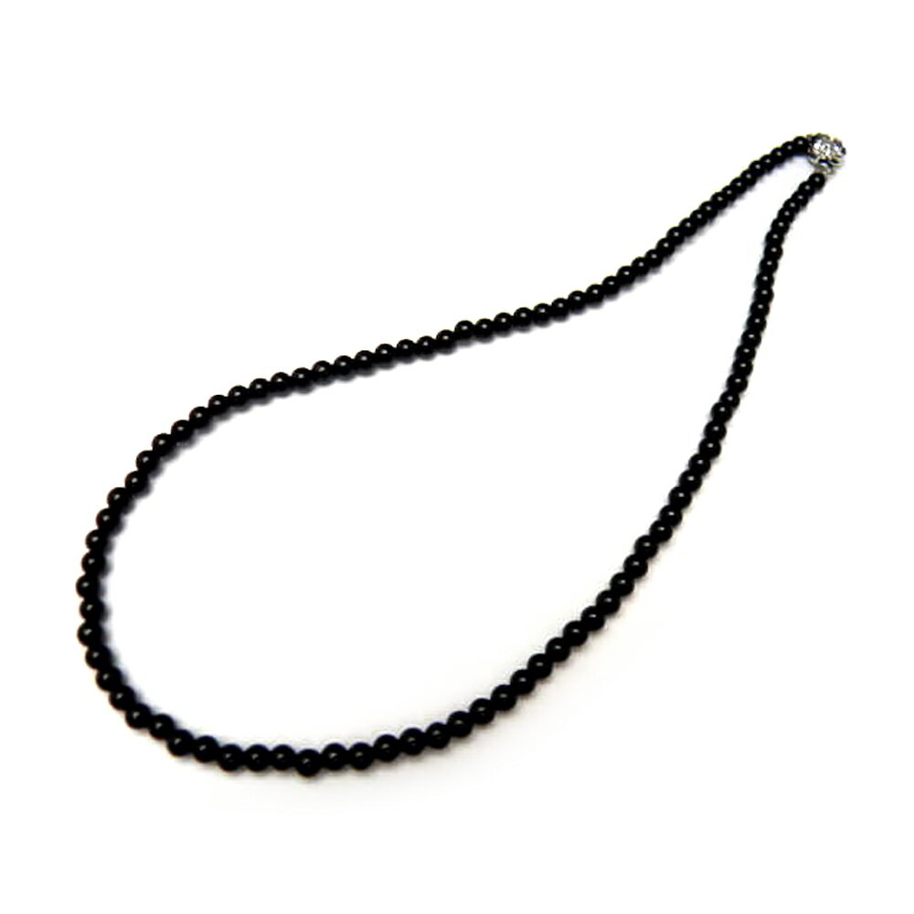 オニキスネックレス 4mm玉仕様 天然石 パワーストーン プチギフト 転勤 退職 お礼 母の日 敬老の日 ギフト / インペリアルオーラ おしゃれ かわいい オ...