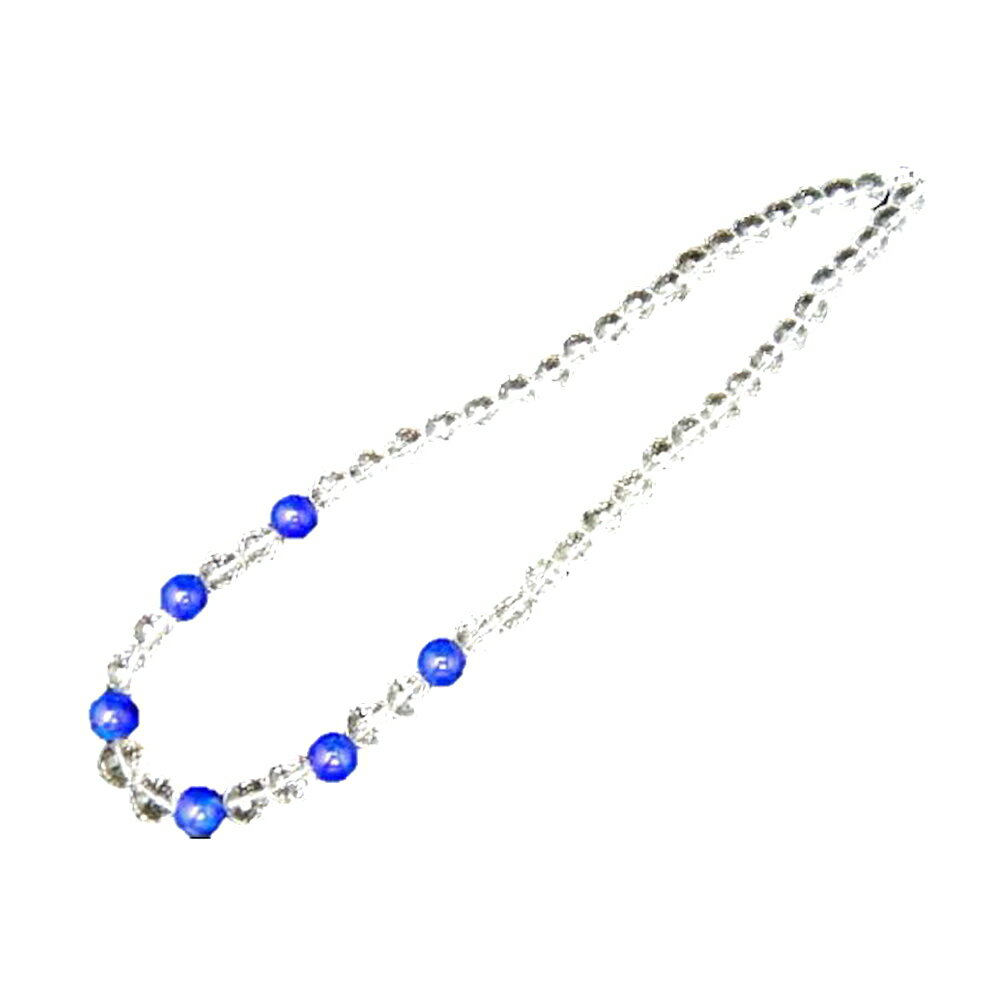 高級品 10mm玉 水晶128面カットネックレス 50cm ラピスラズリ AAA 送料無料 天然石 パワーストーン プチギフト 転勤 退職 お礼 母の日 敬老の...