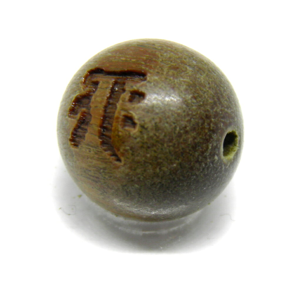 ギャク・歓喜天（聖天）／金剛塗香菩薩 檀香樹 梵字玉 10mm 彫刻ビーズ・彫りビーズ 手作りにオススメ！ 天然石 パワーストーン / インペリアルオーラ おしゃれ かわいい オシャレ 可愛い プレゼント ギフト 贈り物