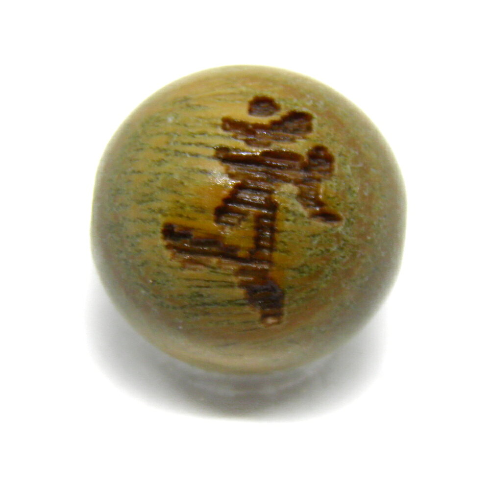 タラーン・金剛幢菩薩 檀香樹 梵字玉 10mm 彫刻ビーズ・彫りビーズ 手作りにオススメ！ 天然石 パワーストーン / インペリアルオーラ おしゃれ かわいい オシャレ 可愛い プレゼント ギフト 贈り物