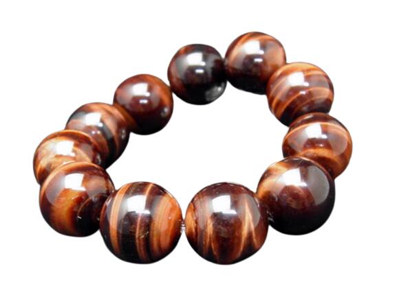 【ENDLESS_20mmブレスレット】 レッドタイガーアイ AAA級 大玉シンプルブレスレット 数珠 ブレスレット レディース&メンズ 天然石 パワーストーン...