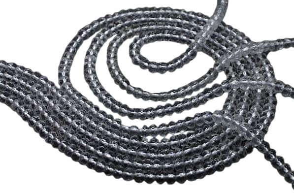 【ビーズ】 水晶 「ボタンカット」 2×4mm 一連 天然石 パワーストーン / インペリアルオーラ おしゃれ かわいい オシャレ 可愛い プレゼント ギフト ...