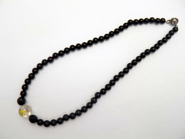 選べる8種類 梵字 水晶 金彫り オニキスネックレス 天然石 パワーストーン プチギフト 転勤 退職 お礼 母の日 敬老の日 クリスマス ギフト / インペリア...