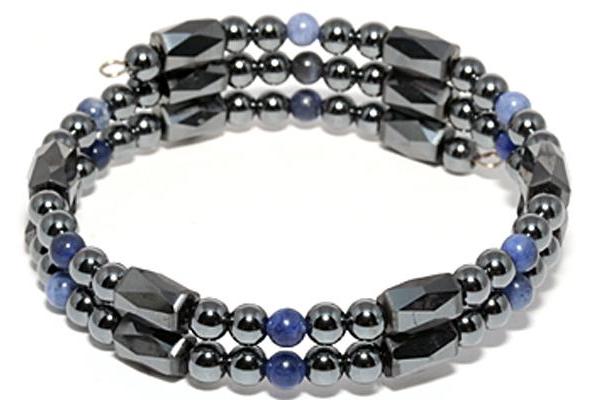 磁気ヘマタイトぐるぐるブレス ソーダライト 天然石 パワーストーン プチギフト 転勤 退職 お礼 母の日 敬老の日 ギフト / インペリアルオーラ おしゃれ か...