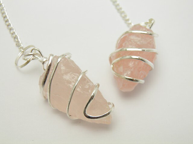 ローズクオーツ ラフカットスパイラルペンデュラム ダウジング ヒーリング 天然石 パワーストーン / インペリアルオーラ おしゃれ かわいい オシャレ 可愛い プレゼント ギフト 贈り物