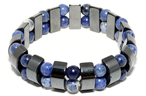 磁気ヘマタイトバングルブレスレット ソーダライト 天然石 パワーストーン プチギフト 転勤 退職 お礼 母の日 敬老の日 ギフト / インペリアルオーラ おしゃ...