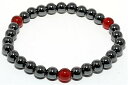 磁気ヘマタイト6mmブレス レッドメノウ 天然石 パワーストーン プチギフト 転勤 退職 お礼 母の日 敬老の日 ギフト / インペリアルオーラ おしゃれ かわ...