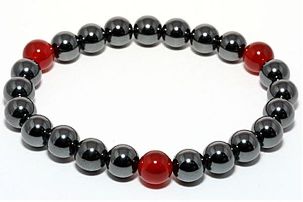 天然石 パワーストーン 磁気ヘマタイト8mmブレス レッドメノウ プチギフト 転勤 退職 お礼 母の日 敬老の日 ギフト / インペリアルオーラ おしゃれ かわ...