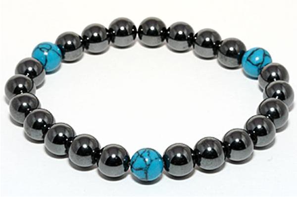 パワーストーン 磁気ヘマタイト8mmブレス ターコイズ 数珠 ブレスレット レディース&メンズ 天然石 パワーストーン プチギフト 転勤 退職 お礼 母の日 敬...