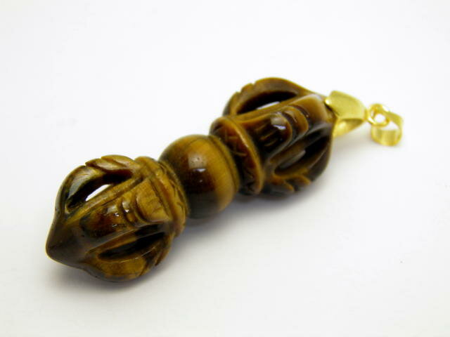 イエロータイガーアイAAA ヴァジュラ45×16×16 ペンダントトップ 1個売り 密教 チベット法具 プチギフト 転勤 退職 お礼 母の日 敬老の日 ギフト ...