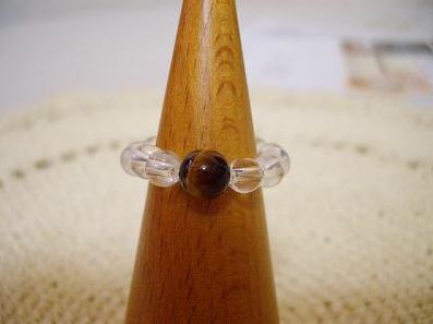 天然石 水晶 タイガーアイ リング（指輪） パワーストーン プチギフト 転勤 退職 お礼 母の日 敬老の日 クリスマス ギフト / インペリアルオーラ おしゃれ かわいい オシャレ 可愛い プレゼント ギフト 贈り物