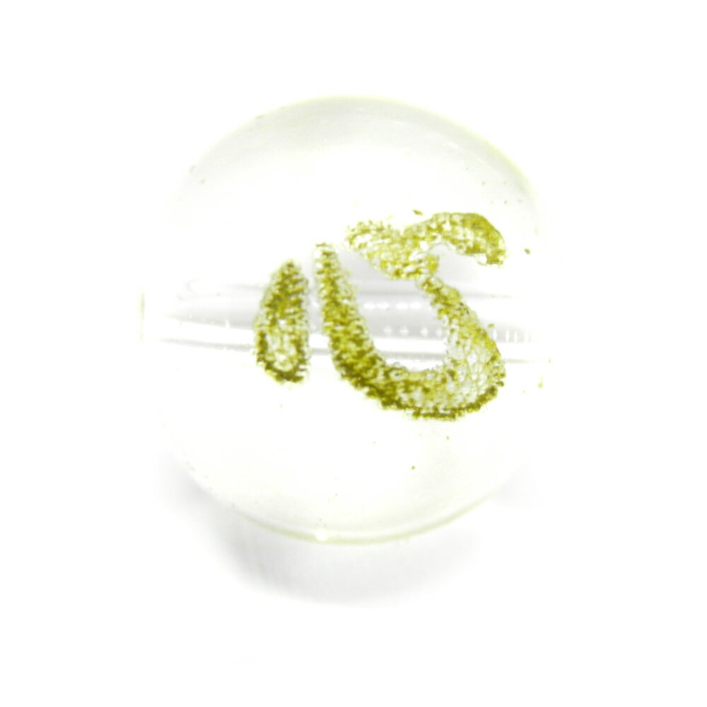 心 水晶 金彫り 10mm玉ビーズ 一粒売り 天然石 パワーストーン / インペリアルオーラ おしゃれ かわいい オシャレ 可愛い プレゼント ギフト 贈り物