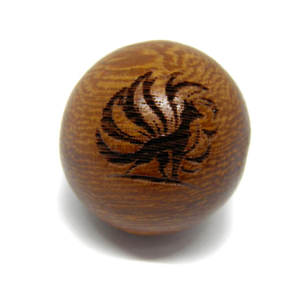 カカオ 大粒 九尾の狐 ラウンド ウッドビーズ 20mm玉ビーズ 一粒売り 天然木 パワーストーン / インペリアルオーラ おしゃれ かわいい オシャレ 可愛い プレゼント ギフト 贈り物