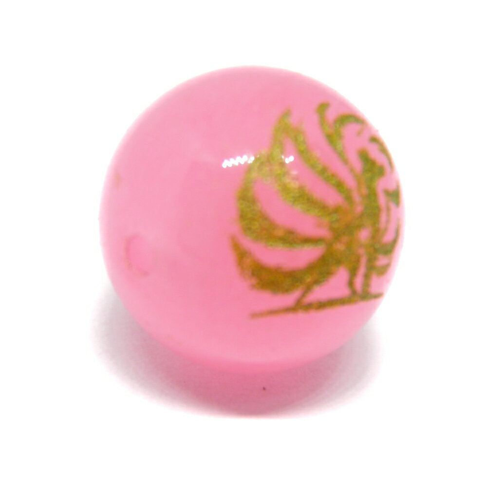 九尾の狐 ピンクジェード 金彫り 12mm 1粒売り 彫刻ビーズ・彫りビーズ 天然石 パワーストーン / インペリアルオーラ おしゃれ かわいい オシャレ 可愛い プレゼント ギフト 贈り物