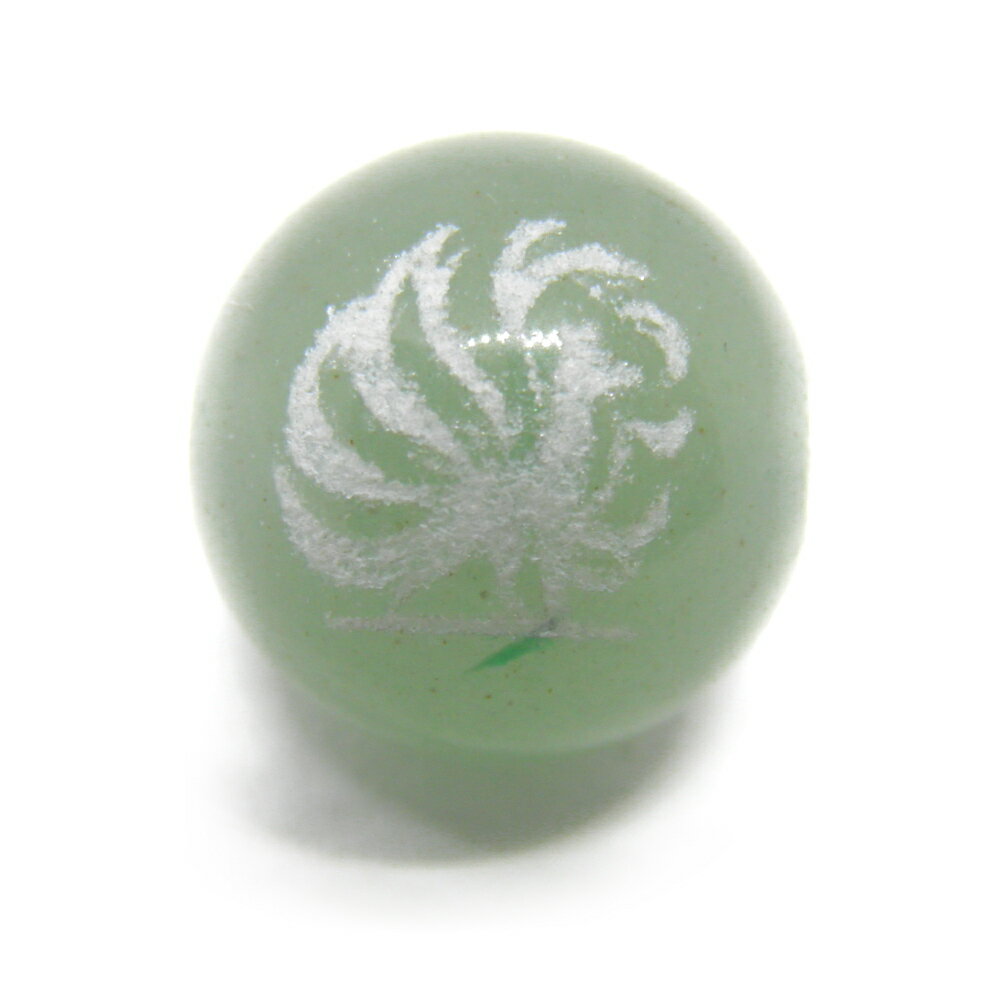 九尾の狐 アベンチュリン 白彫り 18mm 1粒売り 彫刻ビーズ・彫りビーズ 天然石 パワーストーン / インペリアルオーラ おしゃれ かわいい オシャレ 可愛い プレゼント ギフト 贈り物