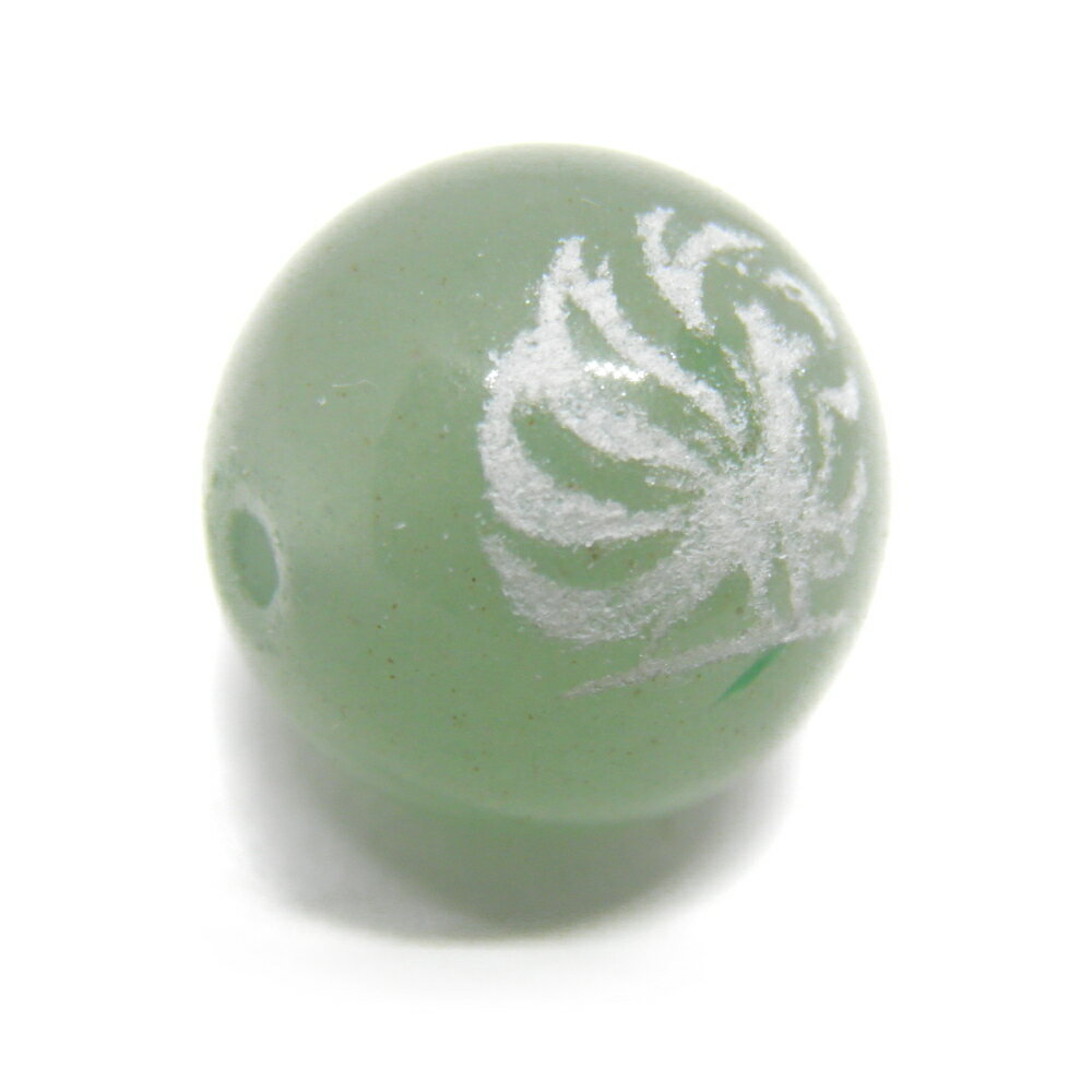 九尾の狐 アベンチュリン 白彫り 18mm 1粒売り 彫刻ビーズ・彫りビーズ 天然石 パワーストーン / インペリアルオーラ おしゃれ かわいい オシャレ 可愛い プレゼント ギフト 贈り物