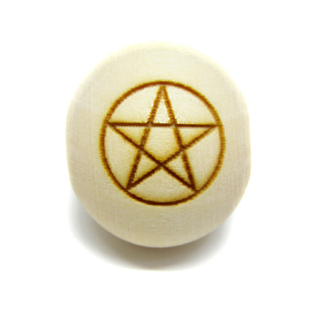 乐天商城 - 栂 ツガ 大粒 丸 五芒星 Pentagram ペンタグラム ビーズ 20mm玉ビーズ セミラウンド 横穴 一粒売り パワーストーン / インペリアルオーラ おしゃれ かわいい オシャレ 可愛い プレゼント ギフト 贈り物 彫刻ビーズ 彫りビーズ