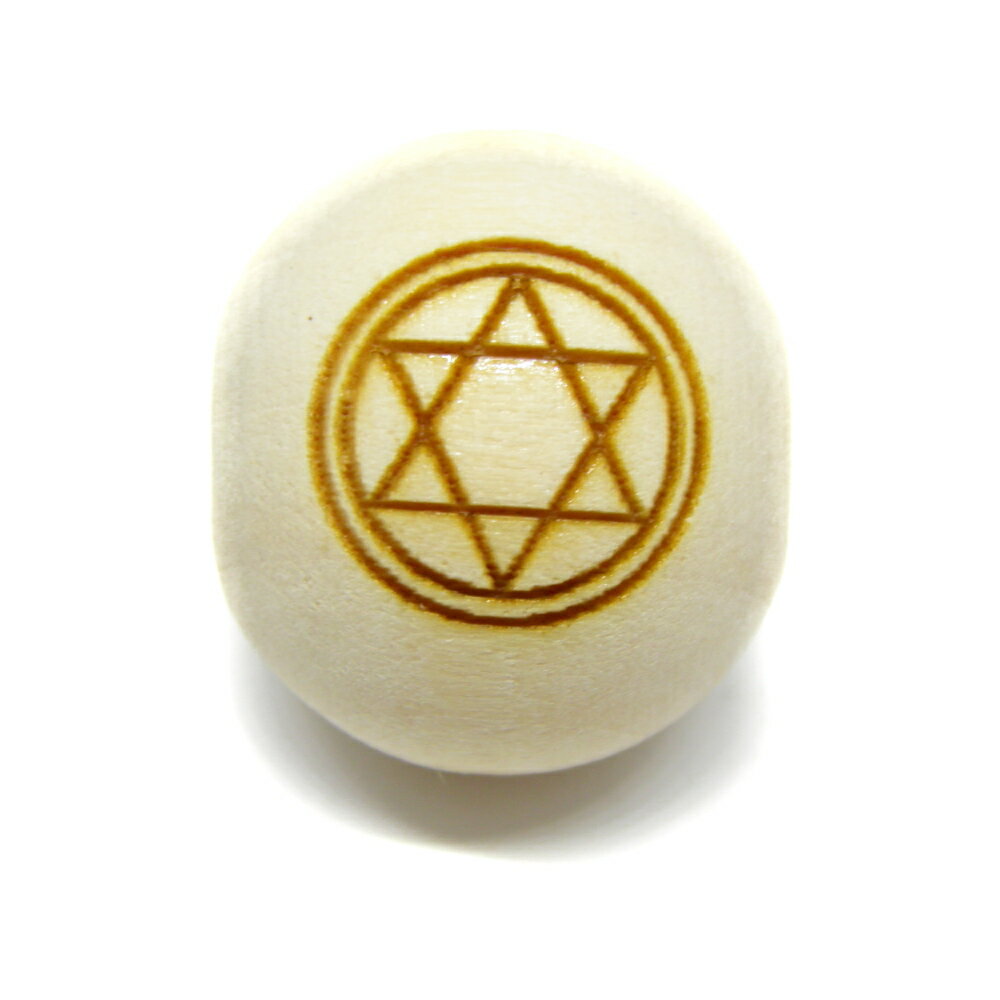 乐天商城 - 栂 ツガ 大粒 二重丸 六芒星 Hexagram ヘキサグラム ビーズ 20mm玉ビーズ セミラウンド 横穴 一粒売り パワーストーン / インペリアルオーラ おしゃれ かわいい オシャレ 可愛い プレゼント ギフト 贈り物 彫刻ビーズ 彫りビーズ
