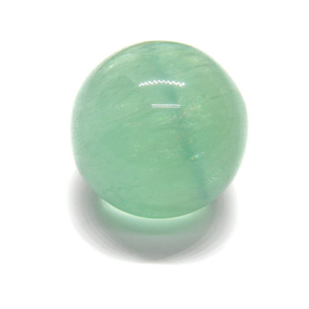 丸玉 20mm グリーンフローライト ポーチ付き 【穴なし一粒売りビーズ】 スフィア・ラウンド 風水 パワーストーン / インペリアルオーラ おしゃれ かわいい オシャレ 可愛い プレゼント ギフト 贈り物