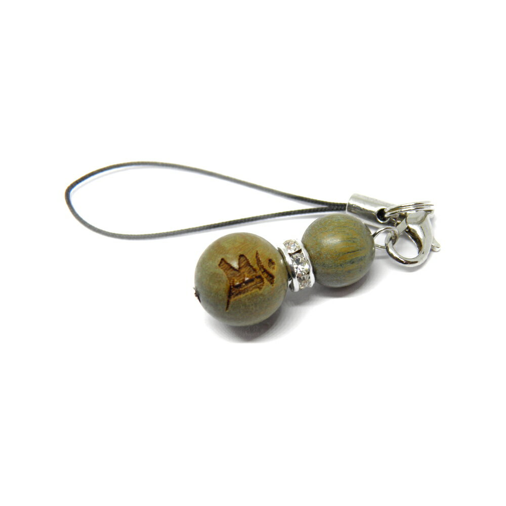 文殊菩薩 マン(素)携帯ストラップ Lサイズ 檀香樹 ひょうたんストラップ 合格祈願 天然石 パワーストーン プチギフト 転勤 退職 お礼 母の日 敬老の日 ギ...