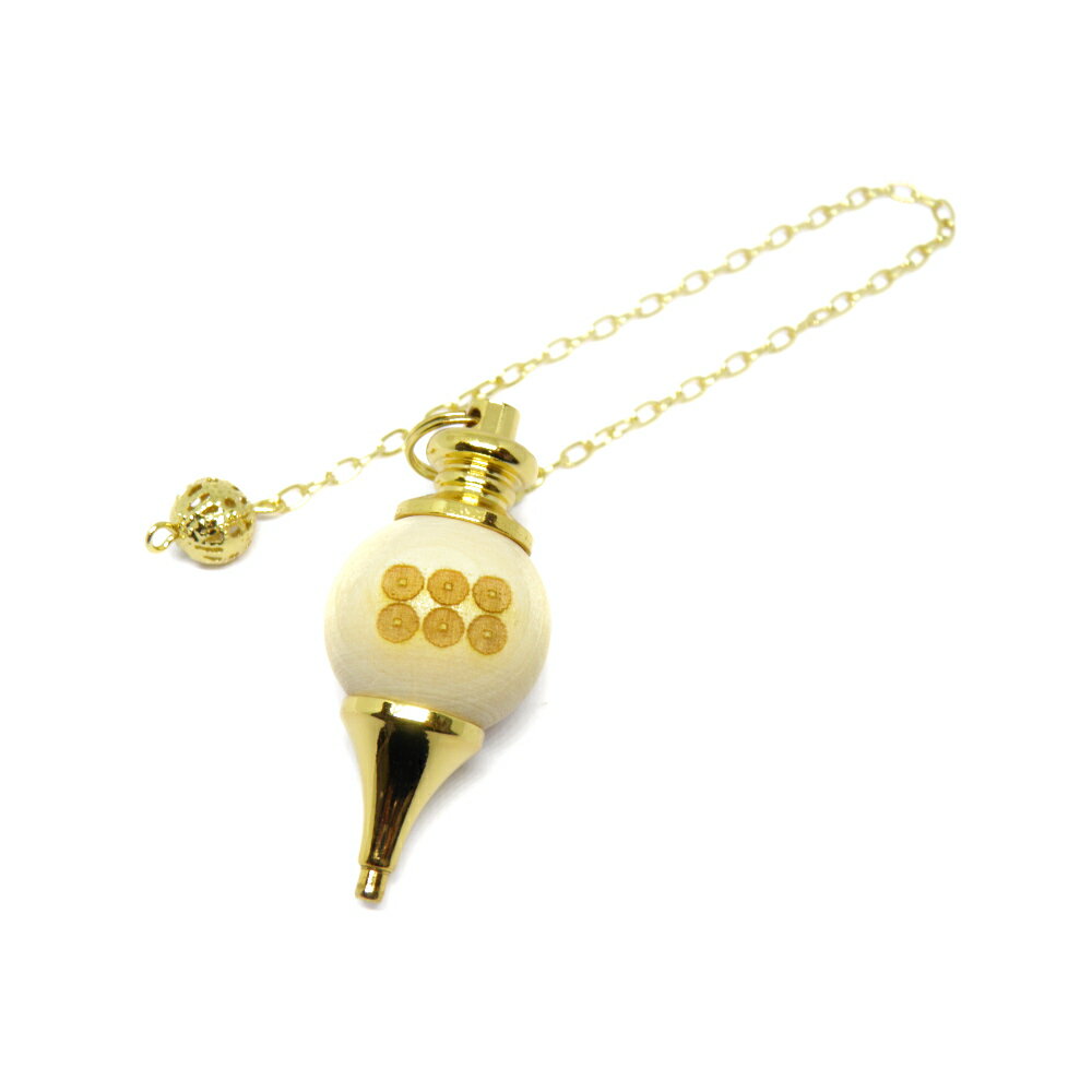 ツガ 栂 大粒 家紋 武将 六文銭 20mm玉 ペンデュラム パワーストーン / インペリアルオーラ おしゃれ かわいい オシャレ 可愛い プレゼント ギフト 贈り物