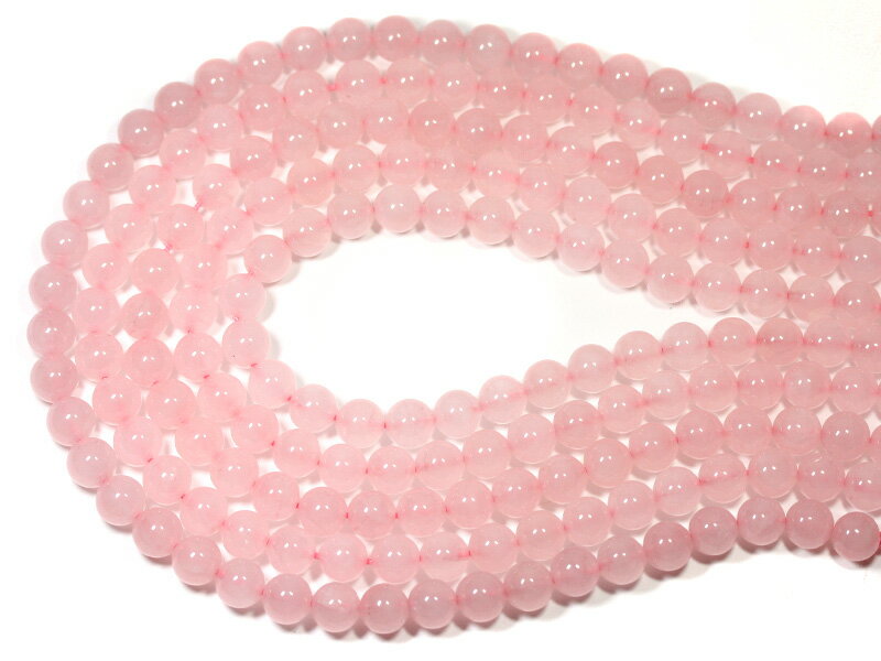 ローズクォーツ AA 8mm玉 一連 天然石 パワーストーン / インペリアルオーラ おしゃれ かわいい オシャレ 可愛い プレゼント ギフト 贈り物