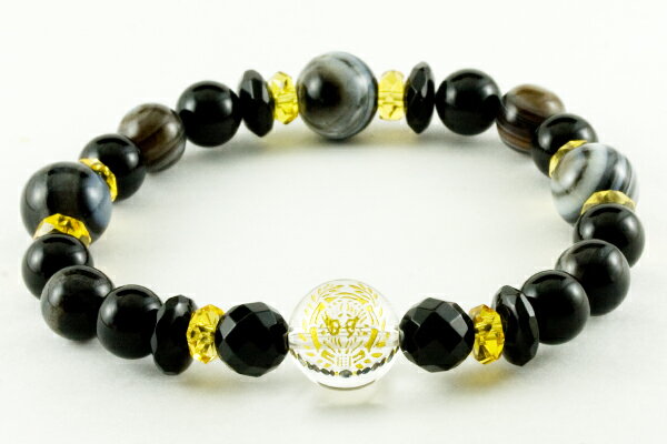 戦国武将ブレスレット水晶家紋 彫刻ビーズ サイズ約17.5cm 天然石 パワーストーン お試し ポイント消化 プチギフト 転勤 退職 お礼 母の日 ギフト / ...