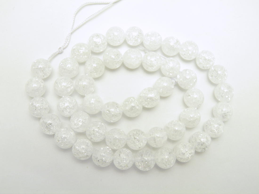 爆裂水晶(クラッククリスタル)4mm玉 一連 天然石 パワーストーン / インペリアルオーラ おしゃれ かわいい オシャレ 可愛い プレゼント ギフト 贈り物