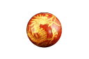 龍 龍紋メノウ手彫り玉・金色入り 12mm 【彫刻 一粒売りビーズ】 天然石 パワーストーン / インペリアルオーラ おしゃれ かわいい オシャレ 可愛い プレ...