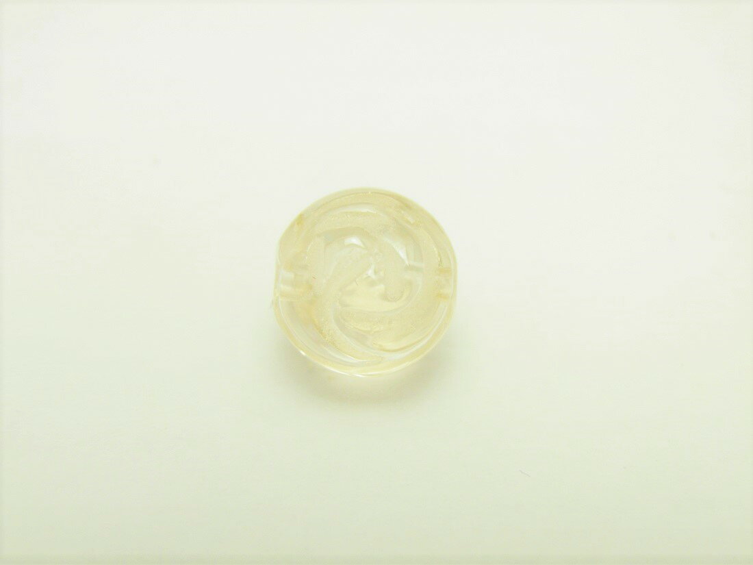 丸型 シャンパンカラー クォーツ ラウンドローズ（薔薇）カット10mm～9mm 一粒売り 手作りにオススメ！ バラ売り 天然石 パワーストーン / インペリアルオーラ おしゃれ かわいい オシャレ 可愛い プレゼント ギフト 贈り物