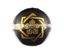 水晶12mm (金) 家紋 「坂本龍馬」 【彫刻 一粒売りビーズ】 天然石 パワーストーン / インペリアルオーラ おしゃれ かわいい オシャレ 可愛い プレゼ...