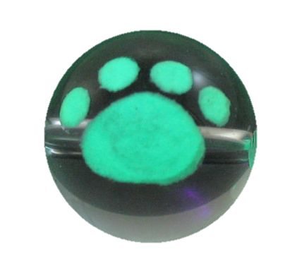 肉球 水晶 10mm玉 手彫り玉・水晶(夜光) 手作りにオススメ! 天然石 パワーストーン / インペリアルオーラ おしゃれ かわいい オシャレ 可愛い プレゼ...