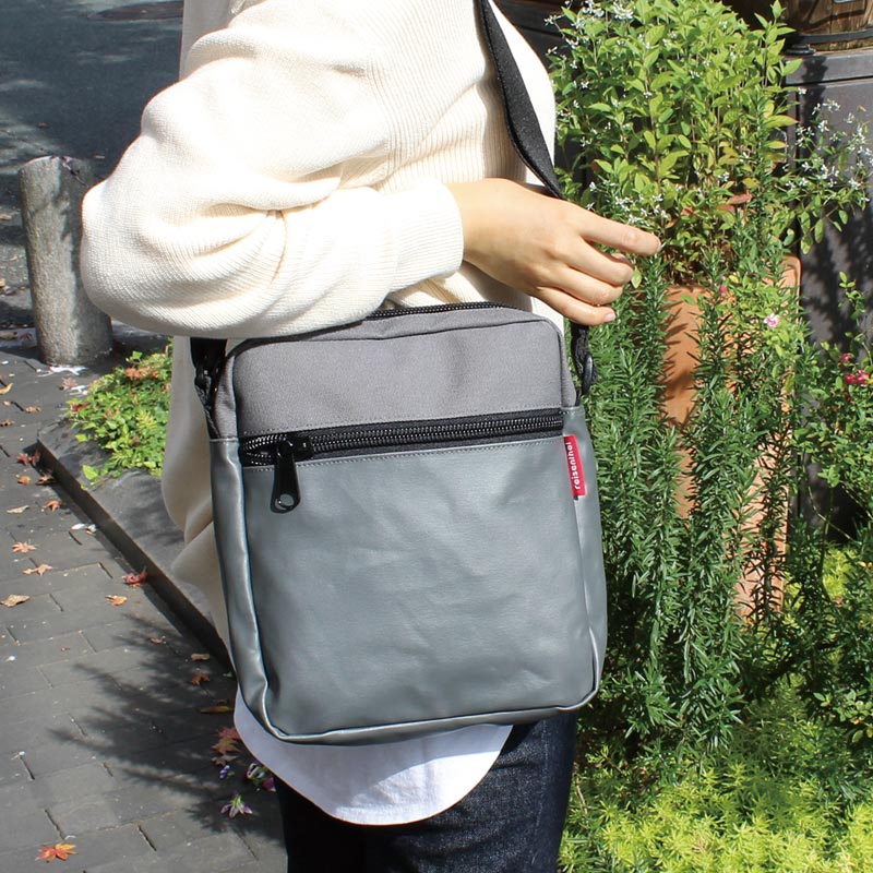 ライゼンタール クロスバッグ キャンバス (グレー) REISENTHEL CROSSBAG CANVAS GREY [2500]